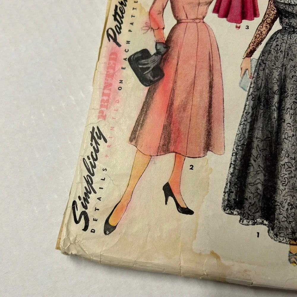 Simplicity Vintage Pattern #4468 Women's Dress Daytime and‎ Evening Lengths HTF